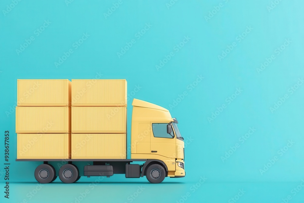 Freight logistics cost tracking, real-time monitoring of transportation expenses, 3D illustration Freight logistics cost tracking, real-time monitoring of transportation expenses, 3D illustration
