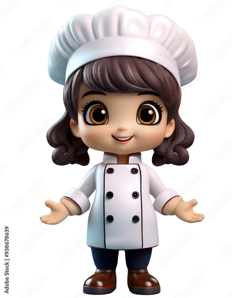 Cute chef isolate on transparent background. Cute chef isolate on transparent background.