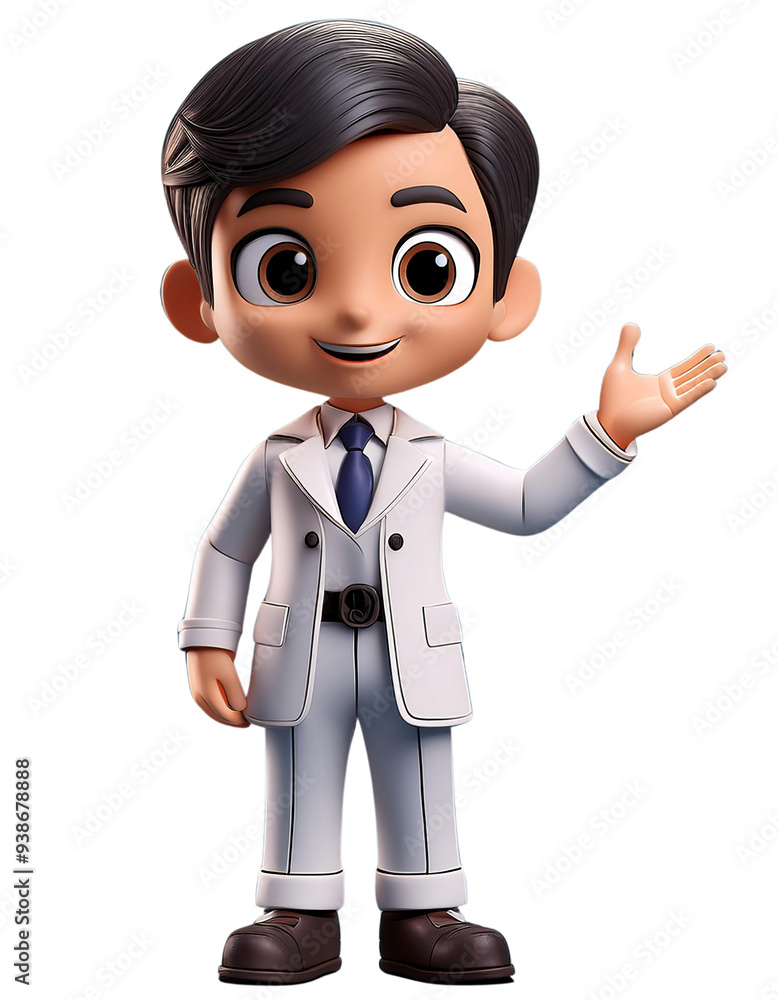 3D animation of businessman isolate on transparent background. 3D animation of businessman isolate on transparent background.