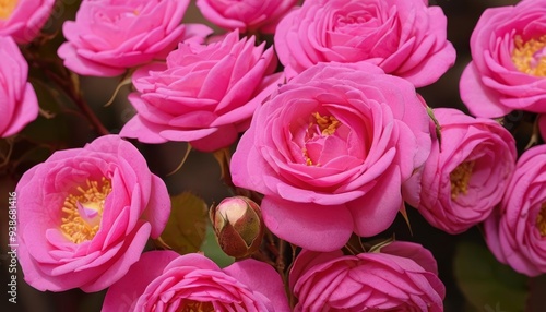  Blooming beauty A bouquet of fresh pink roses