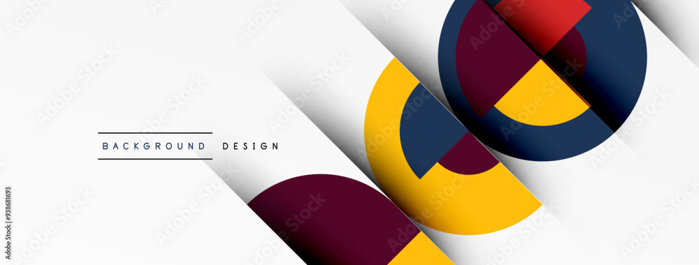 Geometric design abstract background - circles squares Geometric design abstract background - circles squares