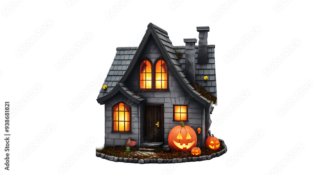 halloween pumpkin house with lantern halloween pumpkin house with lantern
