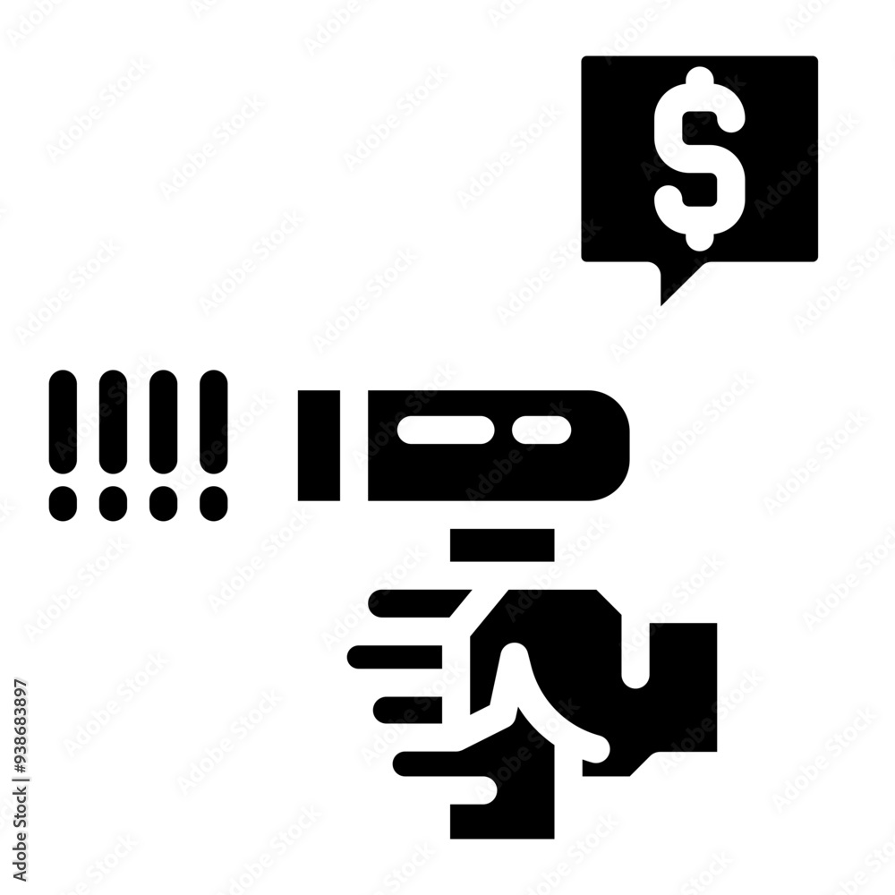 Bar Code Reader icon vector Bar Code Reader icon vector