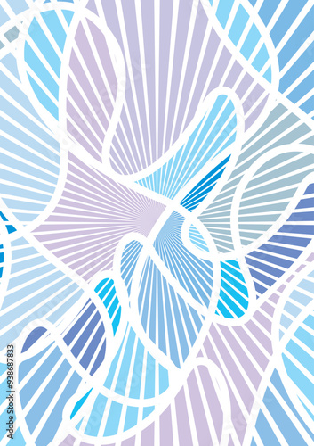  The blue background image uses shapes to create an image. continuous paste used in graphics
