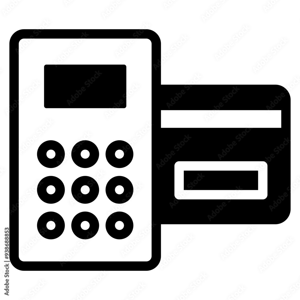 Swap Machine Vector Icon, EDC machine and credit card, bank and financial related icon. Swap Machine Vector Icon, EDC machine and credit card, bank and financial related icon.