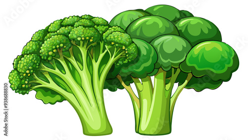 broccoli isolated on white background