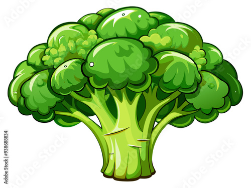 green broccoli vector