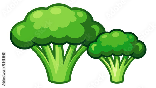 green broccoli vector