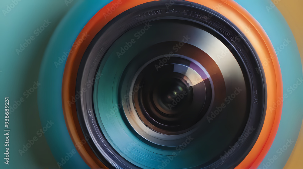 a close up of a camera lens with a blurry background a close up of a camera lens with a blurry background