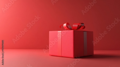 Red Gift Box with Bow