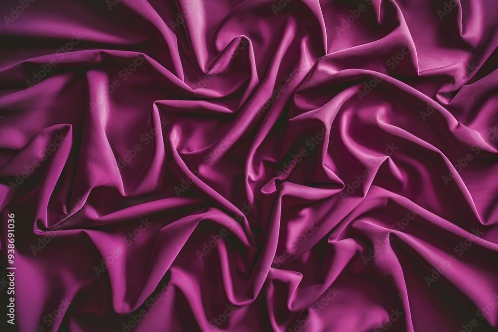 Obraz premium A close-up photograph of a deep pink fabric