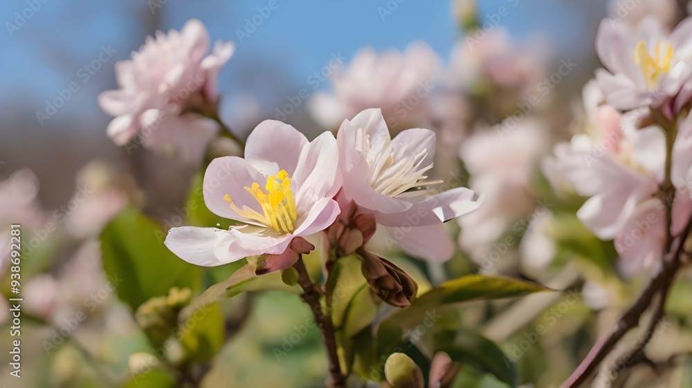 Obraz premium pink magnolia flowers