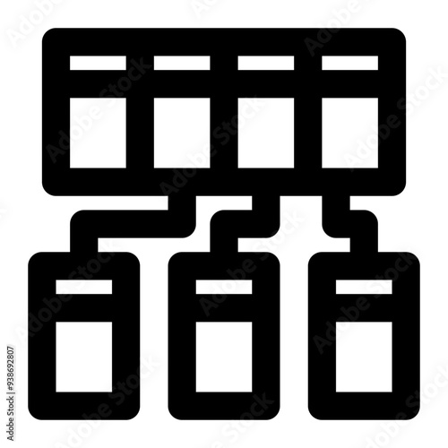 data ingestion, data collection, data integration, data engineering, data filtering, data extraction, data processing outline icon