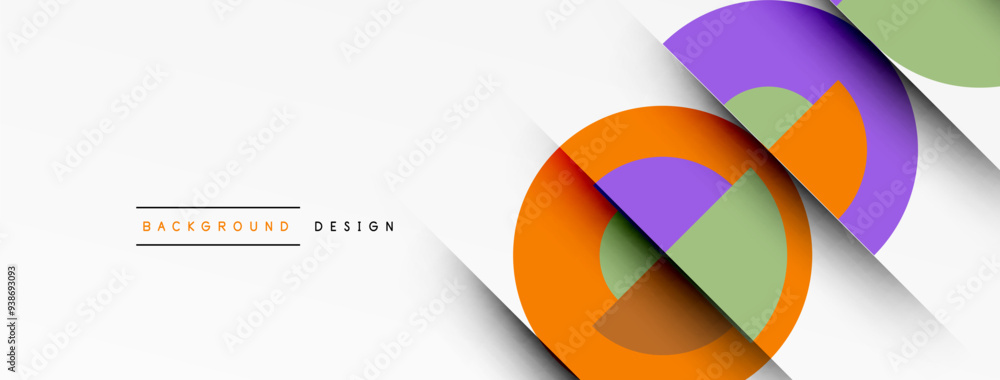 Modern geometrical abstract background - circles. Business or technology presentation design Modern geometrical abstract background - circles. Business or technology presentation design