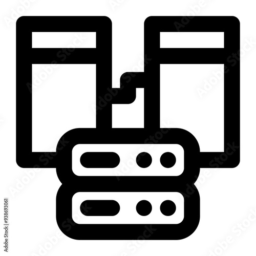 relational database, structured, database, data storage, data engineering, rdbms outline icon photo