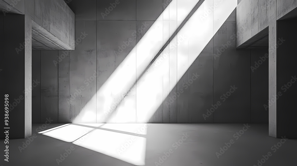 Empty scene under sunlight, minimalist design of modern architecture Empty scene under sunlight, minimalist design of modern architecture