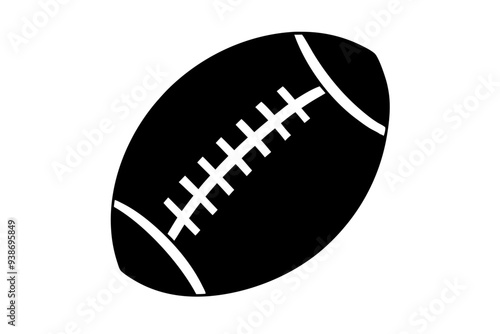 American football ball icon, Sports ball vector illustration