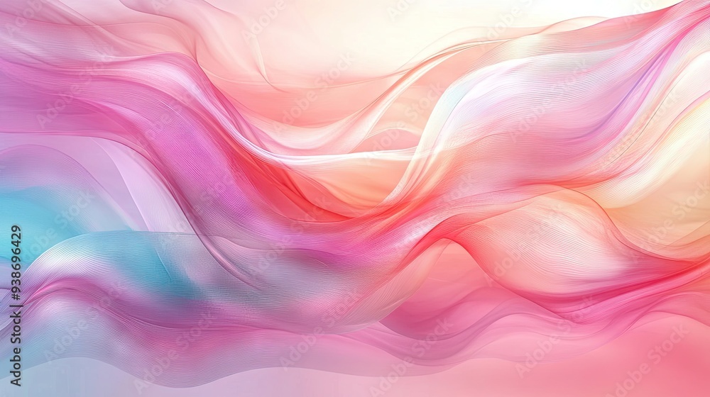 A blend of pastel colors and flowing lines, forming an abstract background with a calm feel. A blend of pastel colors and flowing lines, forming an abstract background with a calm feel.
