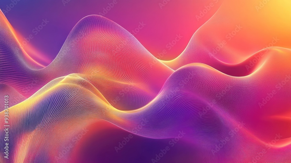 A gradient abstract background with dynamic waves, creating a modern and fluid design. A gradient abstract background with dynamic waves, creating a modern and fluid design.