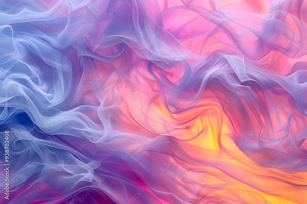 Abstract Flowing Fabric with Vibrant Colors Abstract Flowing Fabric with Vibrant Colors