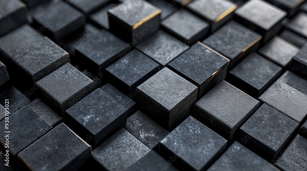 Abstract background geometric pattern of cubes 3d render. Generative ai Abstract background geometric pattern of cubes 3d render. Generative ai