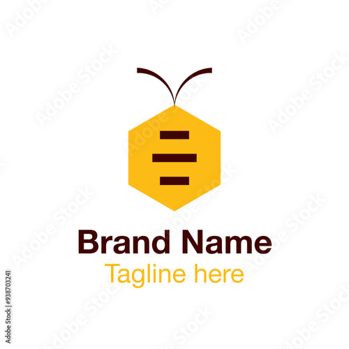 honey bee logo vector eps