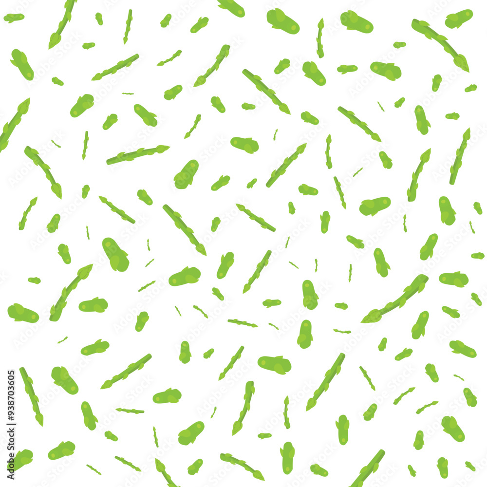 Hand drawn Asparagus pattern background vector design, flat illustration. Hand drawn Asparagus pattern background vector design, flat illustration.