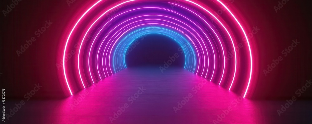A 3D glowing neon tunnel with light streaks pulling the viewer in, 3D glow, tunnel, futuristic A 3D glowing neon tunnel with light streaks pulling the viewer in, 3D glow, tunnel, futuristic