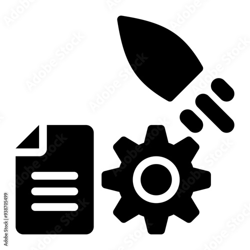 data optimization, data performance, responsive, data engineering, data processing, efficiency solid or glyph icon