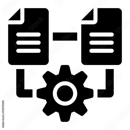 distributed processing, data processing, data engineering, distributed system, data, etl solid or glyph icon