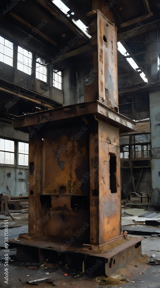 a rusted out building with a fire place in it a rusted out building with a fire place in it