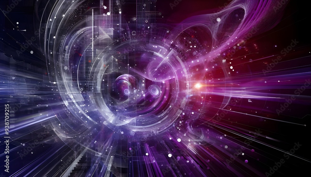 Obraz premium dynamic purple abstract business background