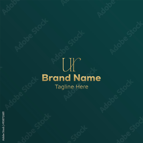 Initial based creative ur logo