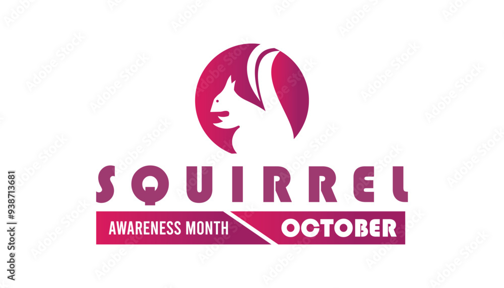 Squirrel Awareness Month is observed every year on October. Animal Awareness concept. background, placard, banner template Vector illustration design. Squirrel Awareness Month is observed every year on October. Animal Awareness concept. background, placard, banner template Vector illustration design.