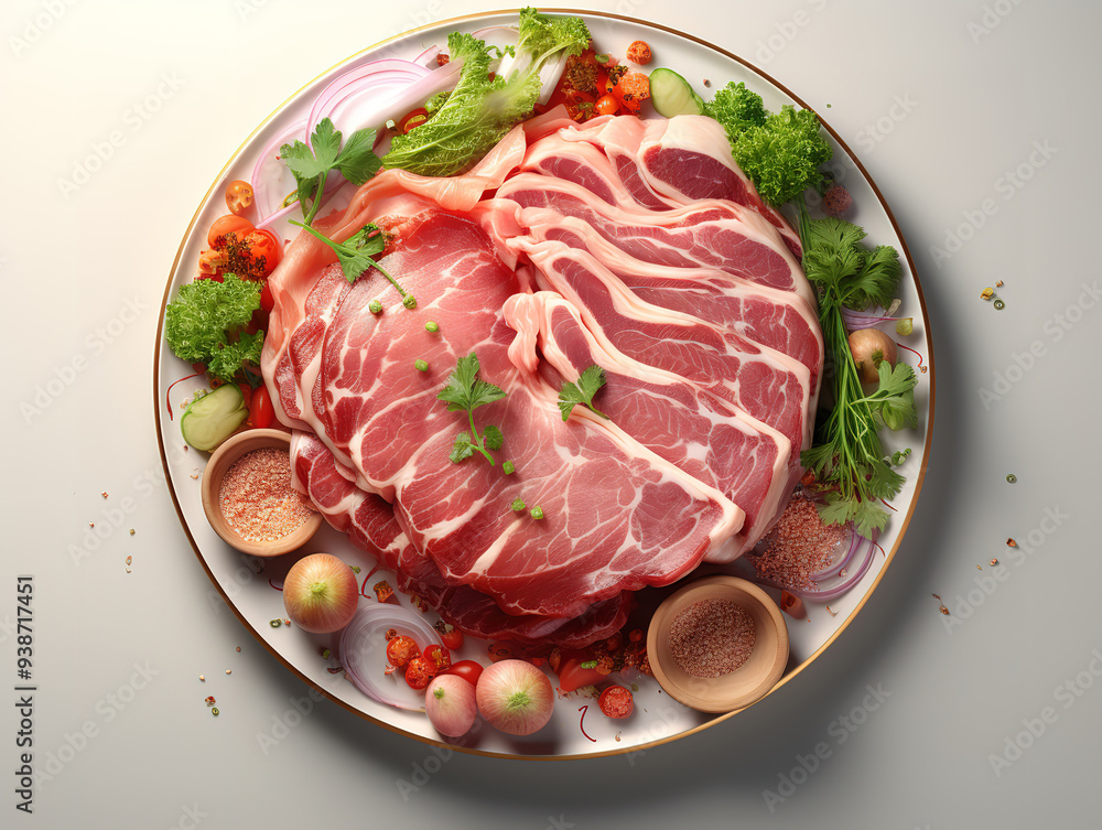 Fillet meat with tomatoes and bread. Fillet meat with tomatoes and bread.