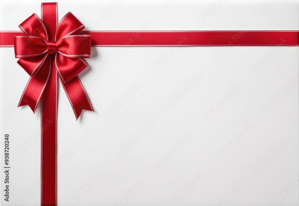 Red bow or ribbon isolated on white or transparent background, Red bow or ribbon isolated on white or transparent background,