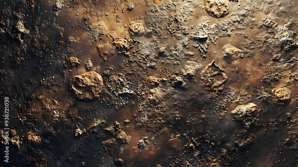 Textured Brown Background with Metallic and Earthy Tones Textured Brown Background with Metallic and Earthy Tones