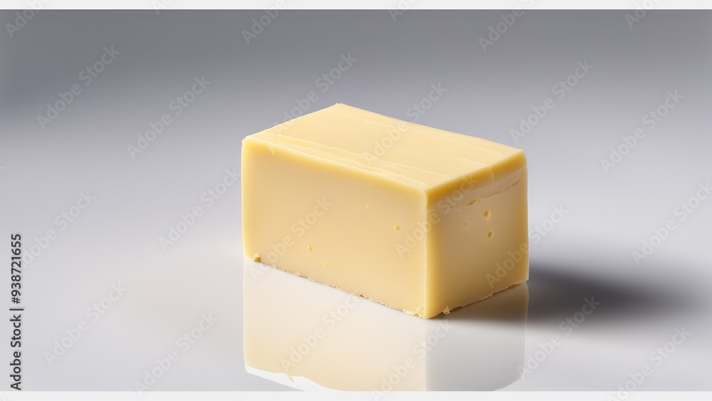 Butter block isolated on transparent or white background Butter block isolated on transparent or white background