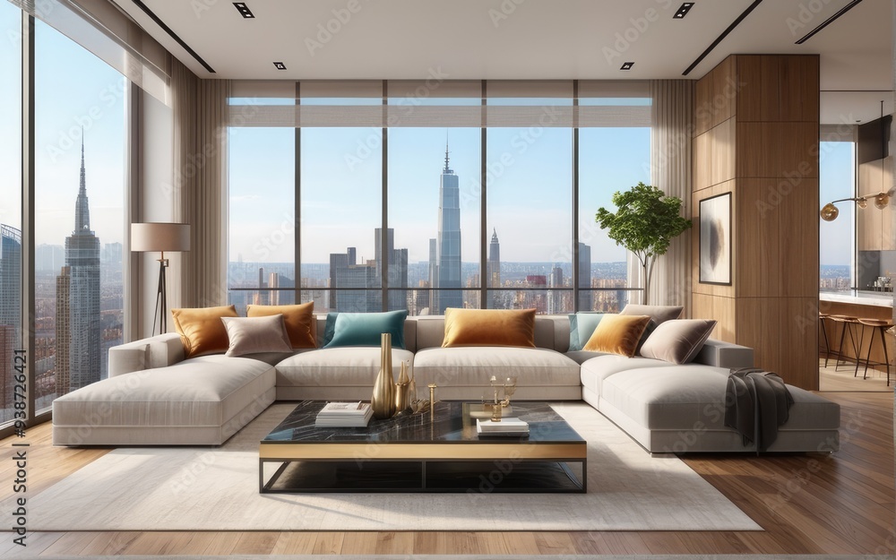 beautiful apartment, interior. 3d rendering beautiful apartment, interior. 3d rendering