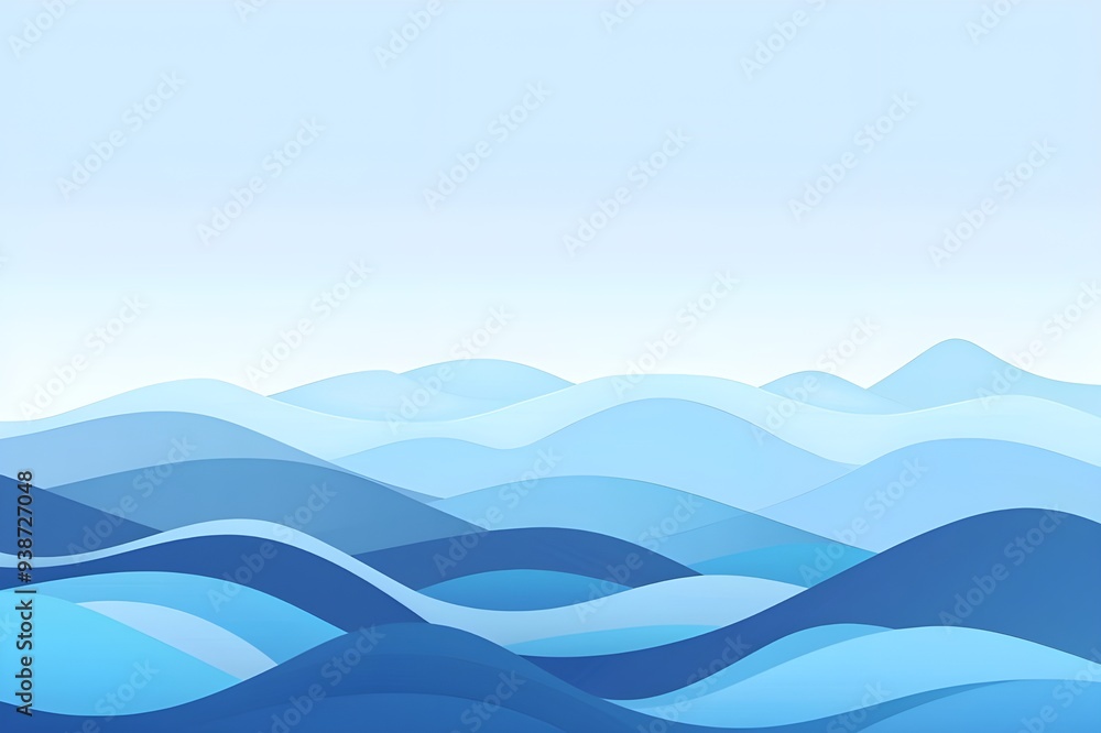 Abstract Blue Waves Abstract Blue Waves