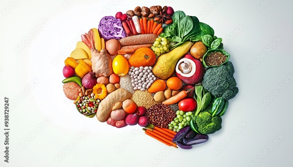 A Vibrant Display of Fresh Produce and Healthy Foods A Vibrant Display of Fresh Produce and Healthy Foods