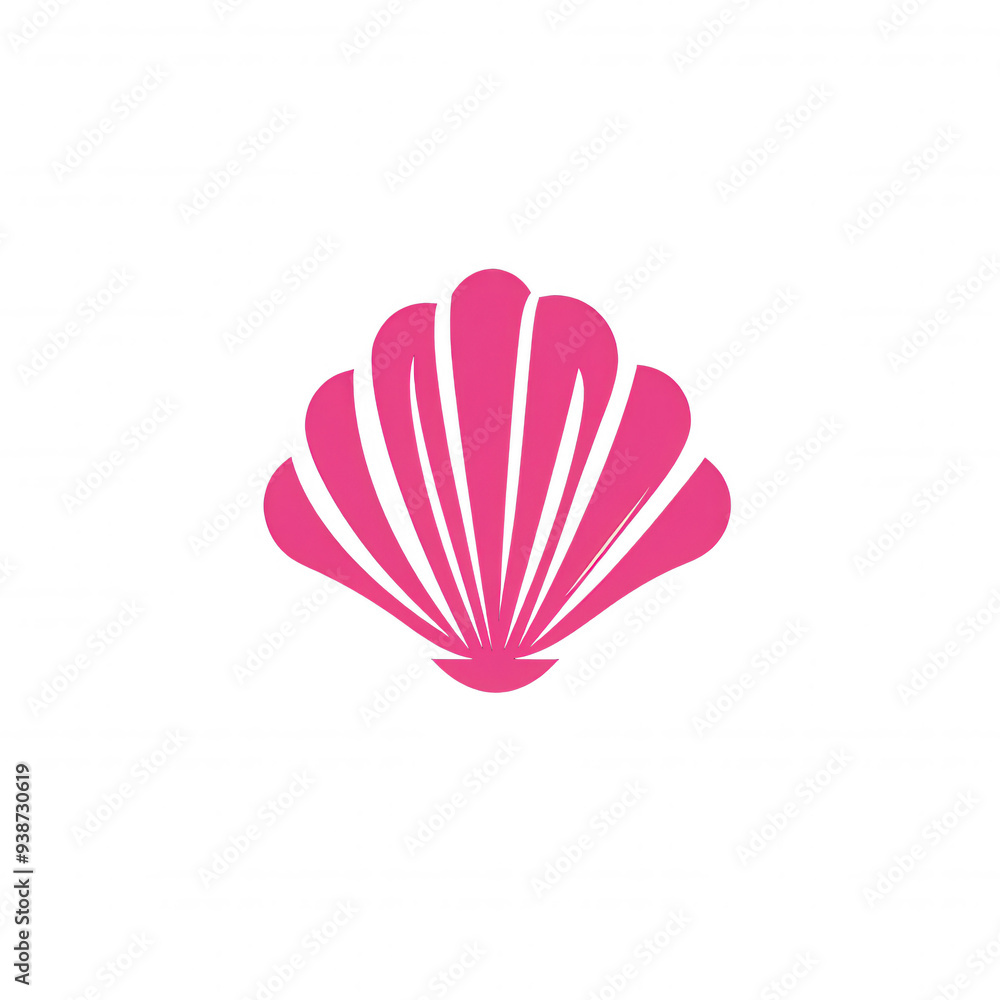 Simple pink seashell icon illustration perfect for summer designs websites social media and more Simple pink seashell icon illustration perfect for summer designs websites social media and more