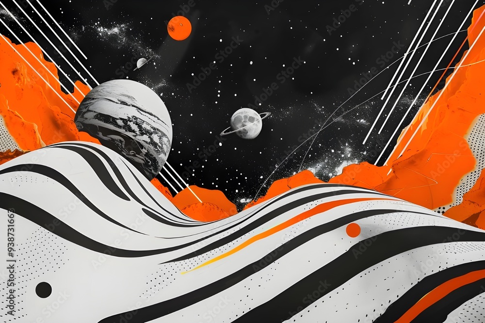 Obraz premium Abstract Space Art