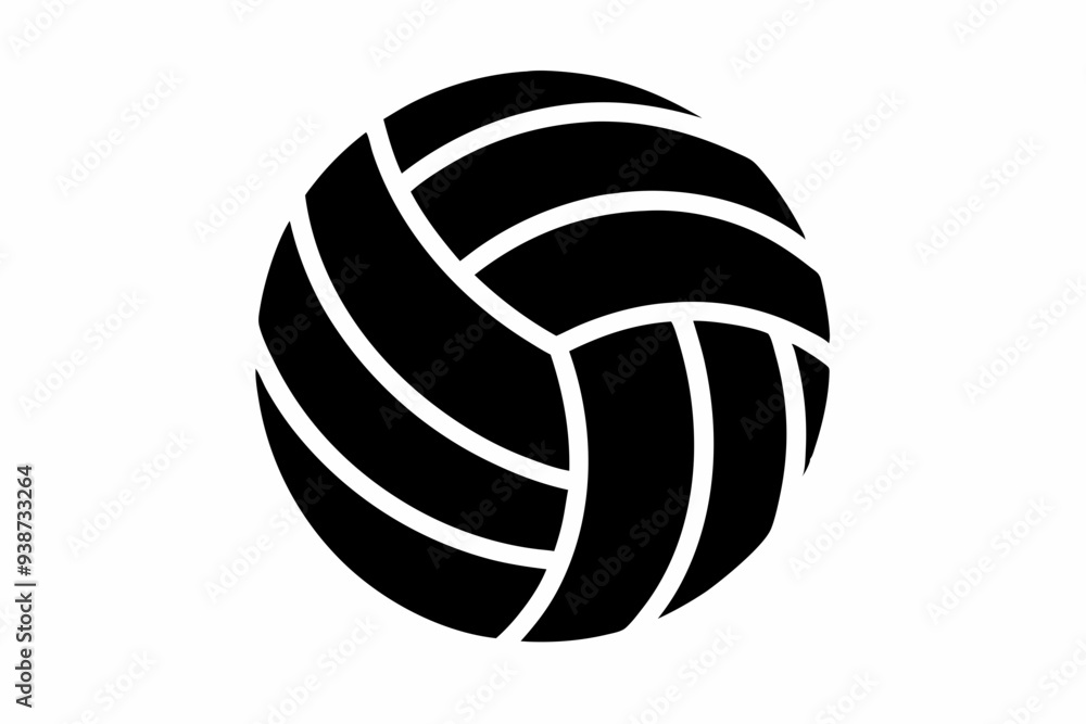 Volleyball silhouette, Volleyball icon, Volleyball svg, Sports ball vector illustration
Volleyball silhouette, Volleyball icon, Volleyball svg, Sports ball vector illustration