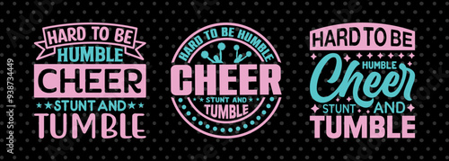 Hard To Be Humble When You Can Cheer SVG Cheerleading Cheer Life Bundle Cheer Team Cheer Quote Design PET 00668