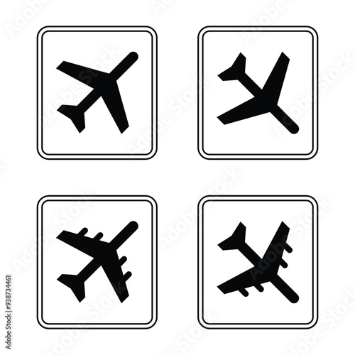 Vector Airport Signs Departures And Arrivals