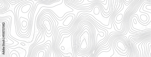 Abstract pattern with lines seamless pattern and topography.  sea map and mounted map area space geometrics line technology topo landscape grid map discovery area. Modern design white background.