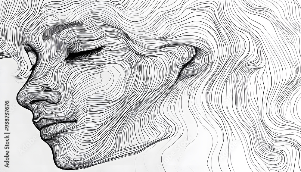 vector drawing of a person's face vector drawing of a person's face