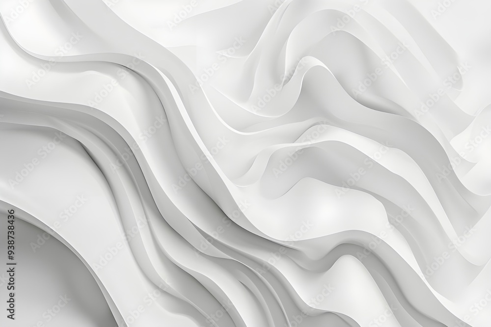 Abstract White Waves Abstract White Waves