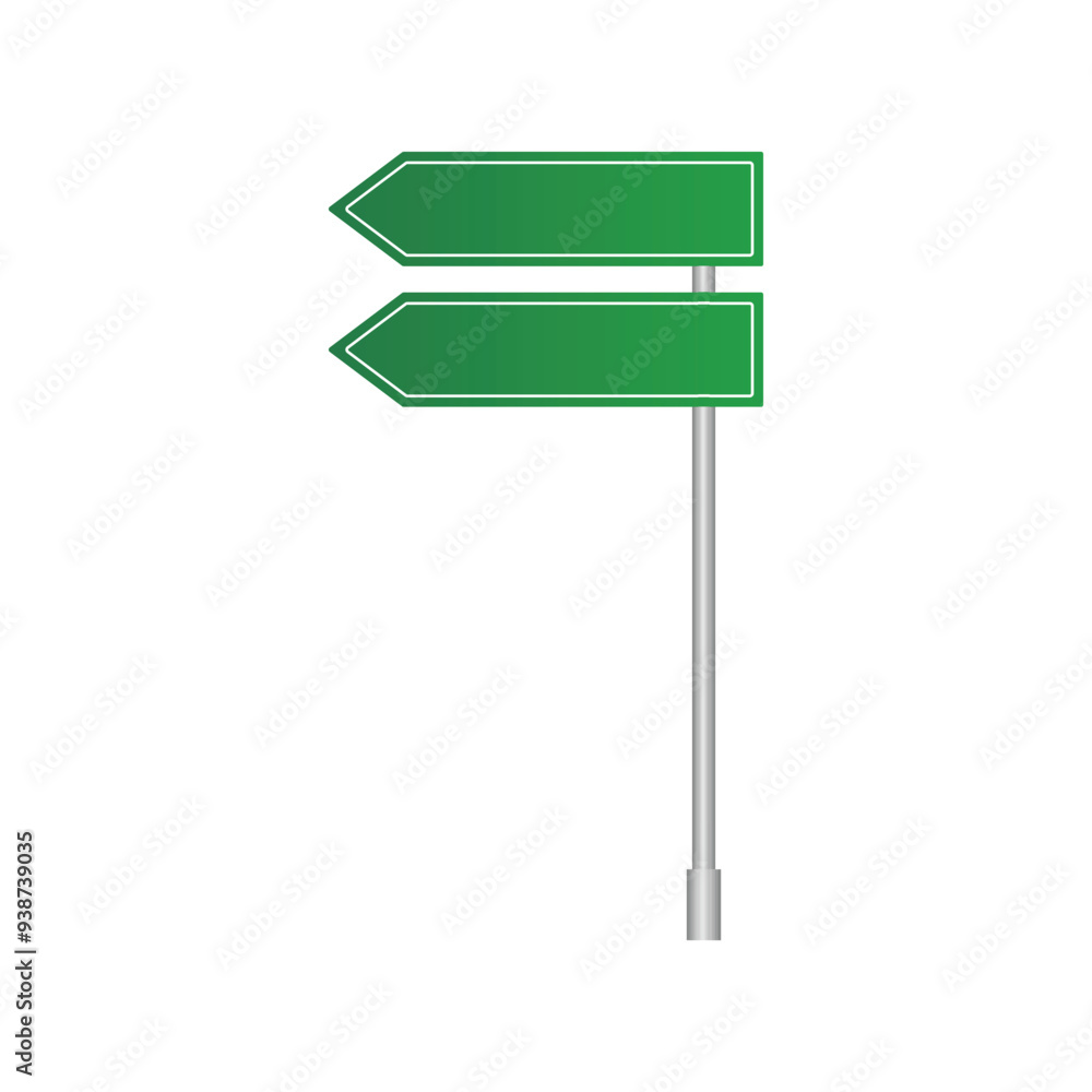 Green road signs blank traffic sign signs vector. Green road signs blank traffic sign signs vector.